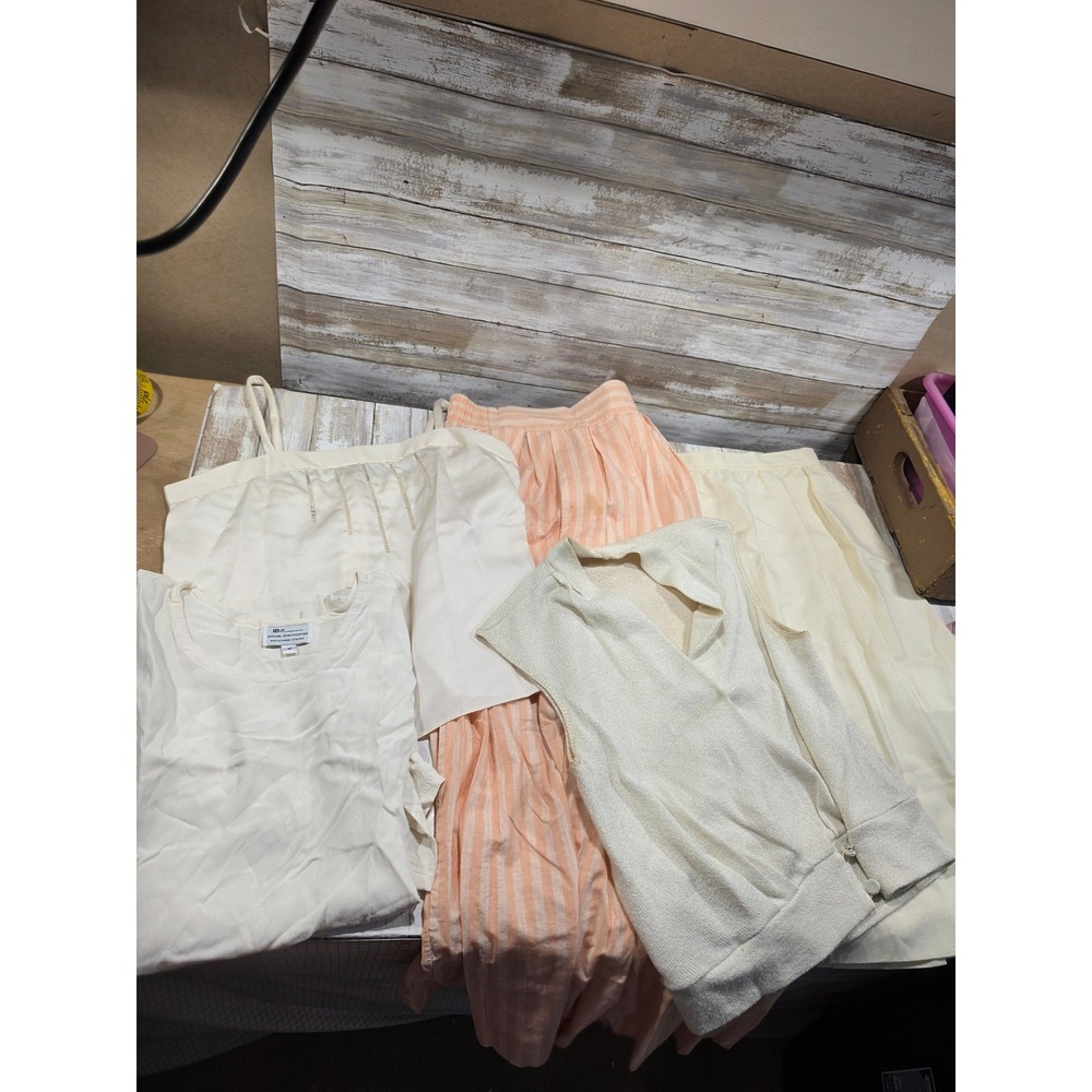 Vintage Women Clothing Lot Don Sayres Bonwit Teller Striped Skirt Tops TLC 5pc
